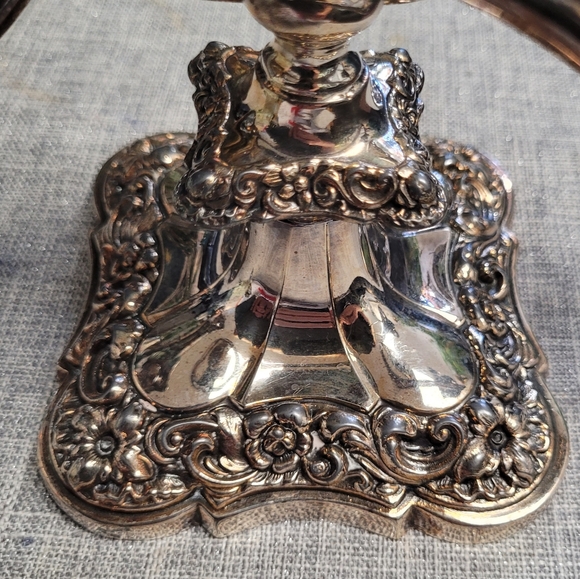 Vintage Art Nouveau Benedict Proctor Silver Plated Candle Holder - Picture 5 of 7